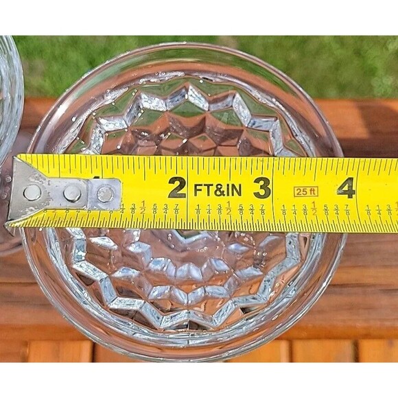 Vtg set of 4 Fostoria AMERICAN Tall Stemmed Glasses SHERBET CHAMPAGNE Holiday - Picture 8 of 11